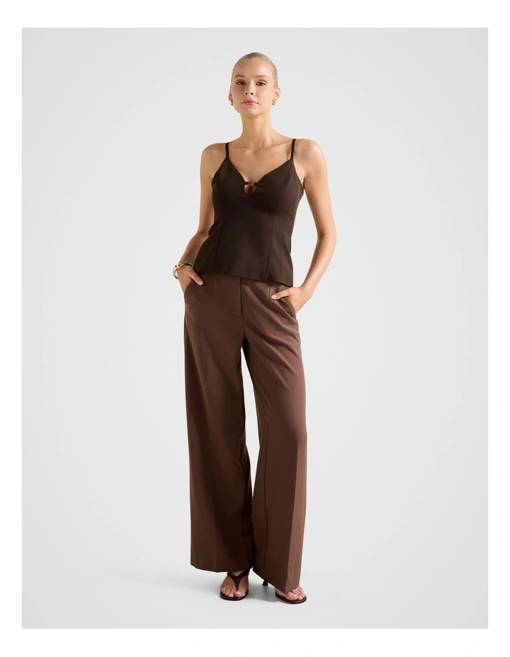 Emery Strappy Top in Chocolate image 5