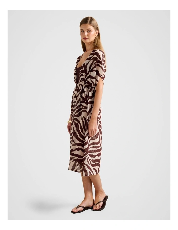 Eliza Summer Kaftan in Red image 3