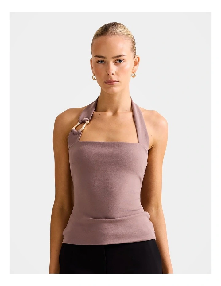 Colette Hardwear Halter Neck Top in Grey image 1