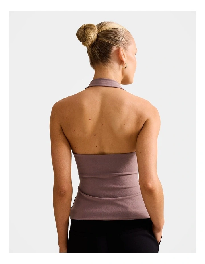 Colette Hardwear Halter Neck Top in Grey image 2