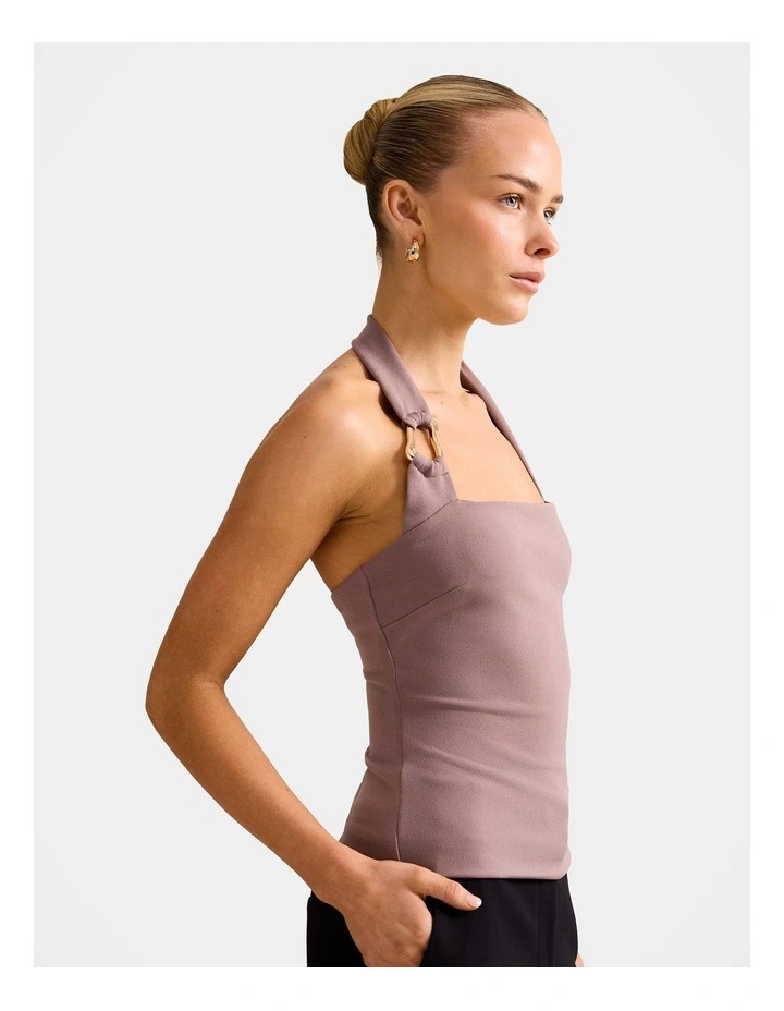 Colette Hardwear Halter Neck Top in Grey image 3
