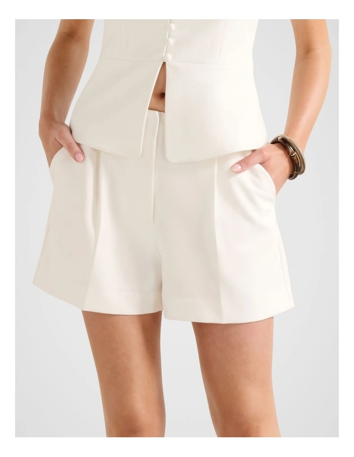 Winslet Tailored Shorts in White image 1