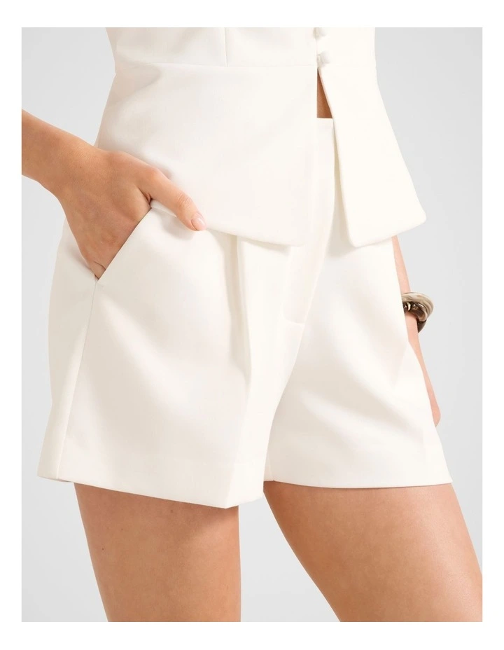 Winslet Tailored Shorts in White image 3