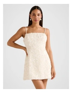 Kirby Sequin Mini Dress in White