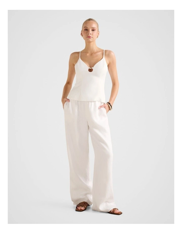 Emery Strappy Top in White image 5
