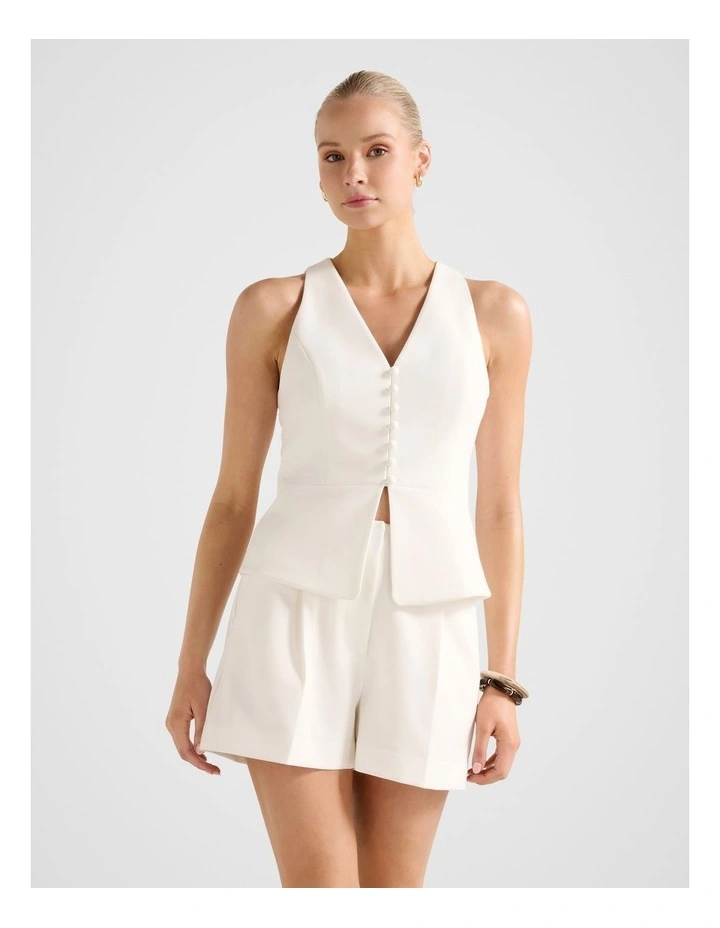 Winslet Waistcoat in White image 1