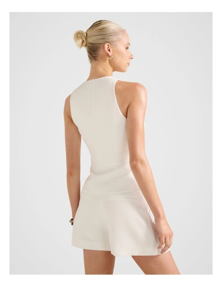 Winslet Waistcoat in White image 2