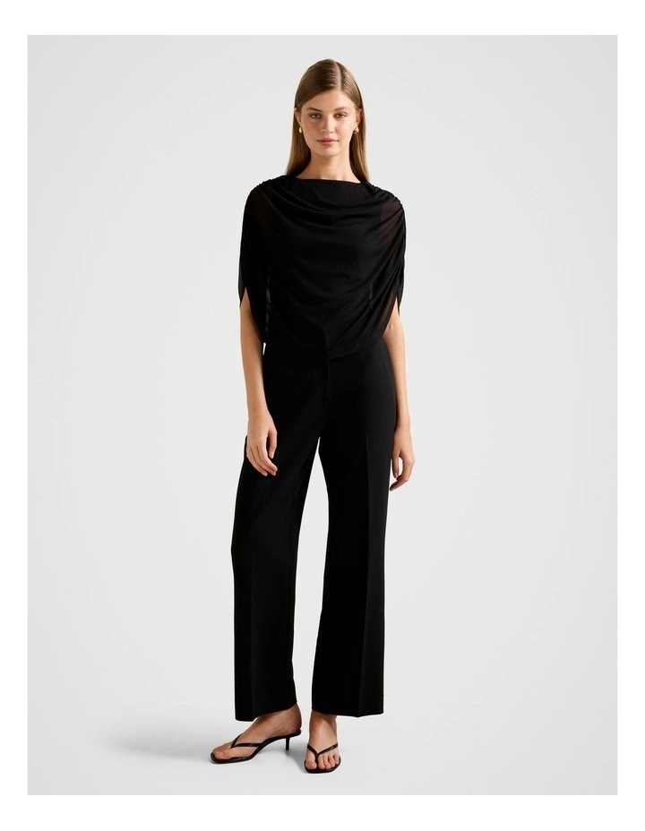 Drew Draped Top in Black image 5