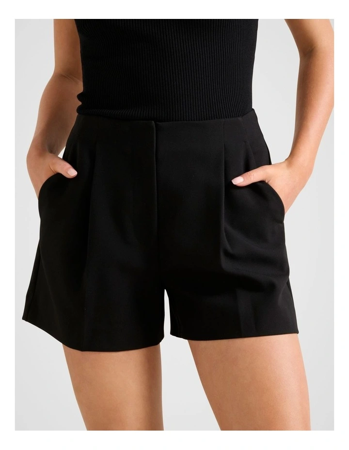 Winslet Tailored Shorts in Black image 4