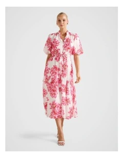 Macey Printed Midi Dress in Multi