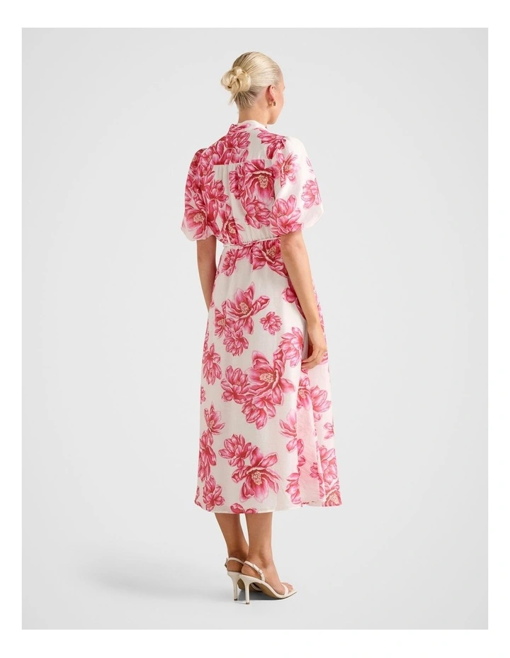Macey Printed Midi Dress in Multi image 2