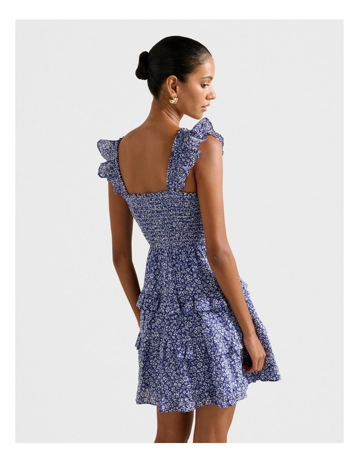Odette Mini Dress in Navy image 2