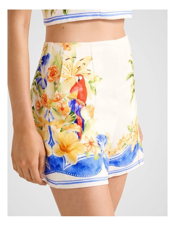 Astrid Linen Shorts in Multi image 3