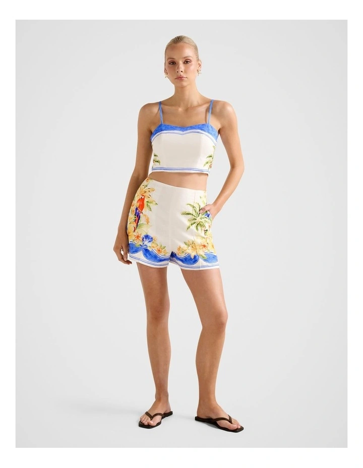Astrid Linen Shorts in Multi image 5