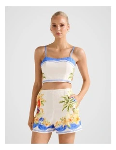 Astrid Cropped Top in Multi