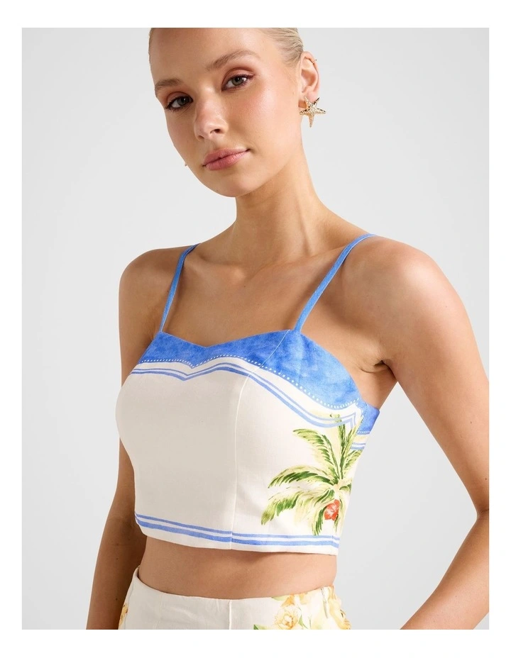 Astrid Cropped Top in Multi image 4