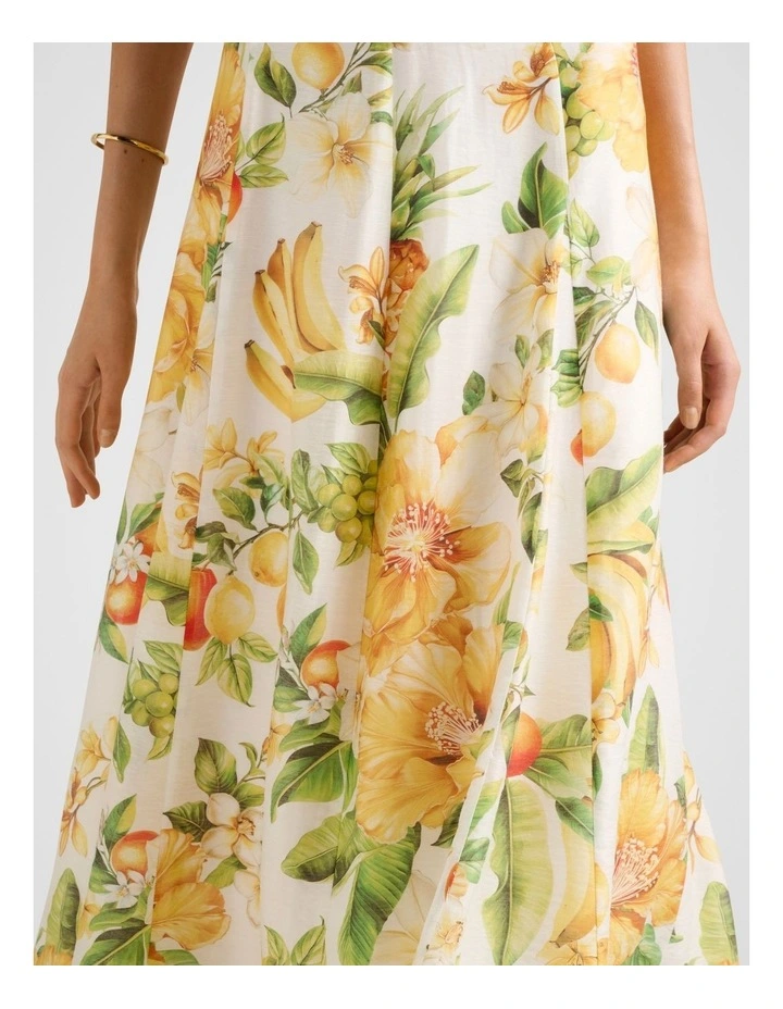 Alina Circle Midi Skirt in Multi image 4