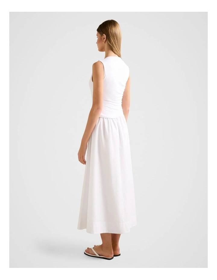 Felicity Asymmetric 2 in 1 Midi Dress in White image 2
