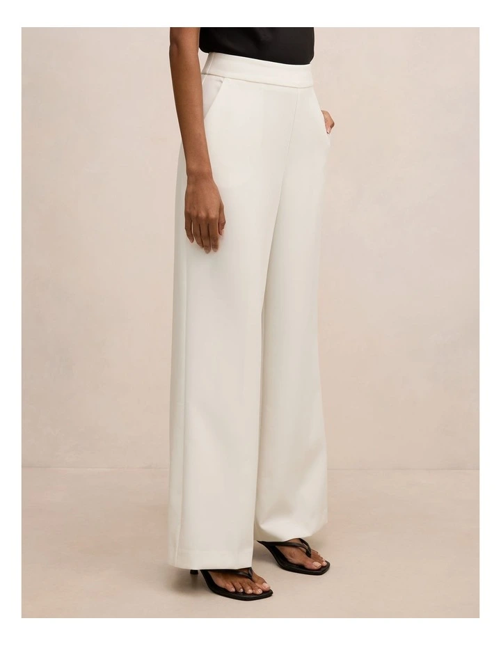 Marissa Wide Leg Pants in White image 3