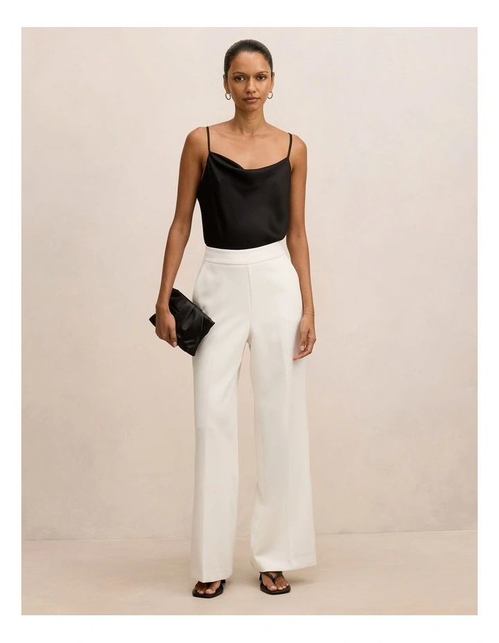 Marissa Wide Leg Pants in White image 5