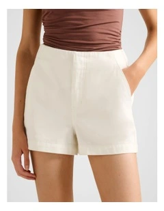 Anya Denim Shorts in White