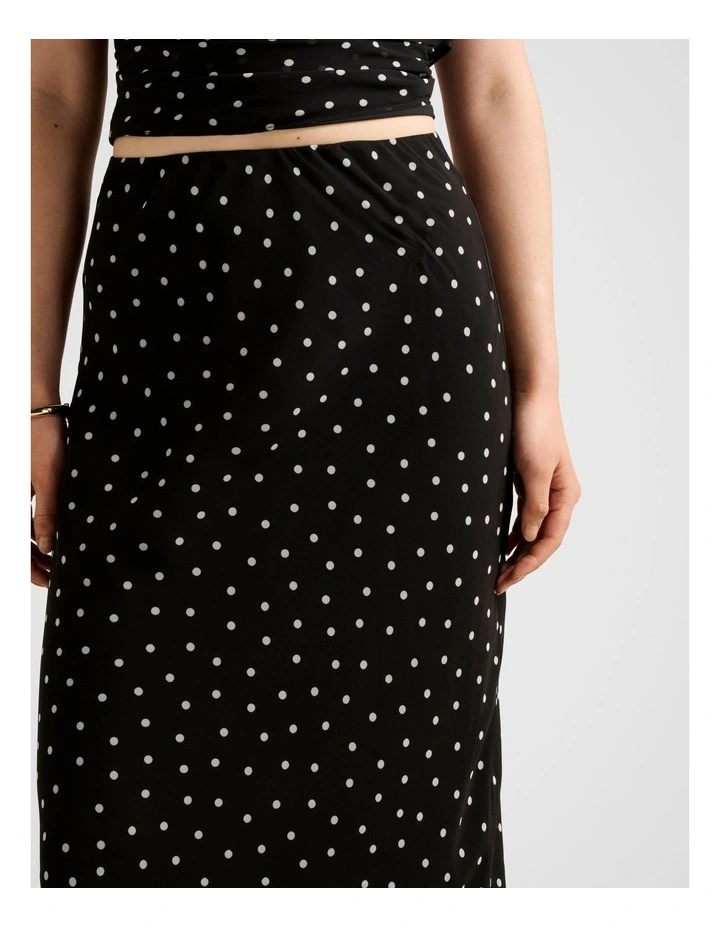 Connie Slip Skirt in Black image 4