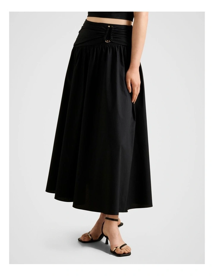 Dottie Hardware Maxi Skirt in Black image 3