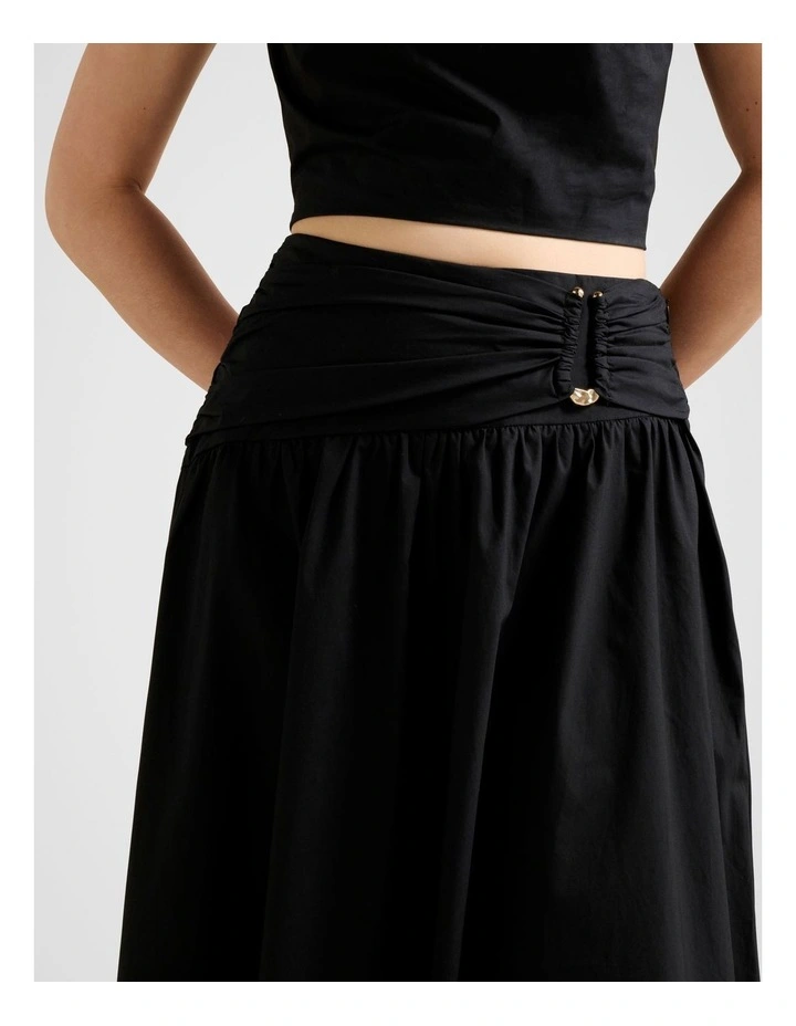Dottie Hardware Maxi Skirt in Black image 4