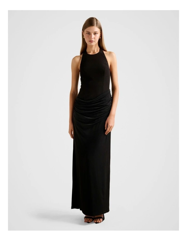 Lula Halter Neck Maxi Dress in Black image 1