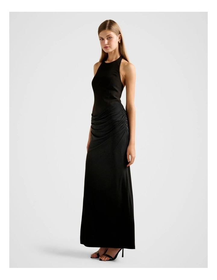 Lula Halter Neck Maxi Dress in Black image 3