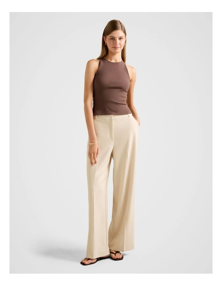 Blair Racer Tank Top in Brown image 5