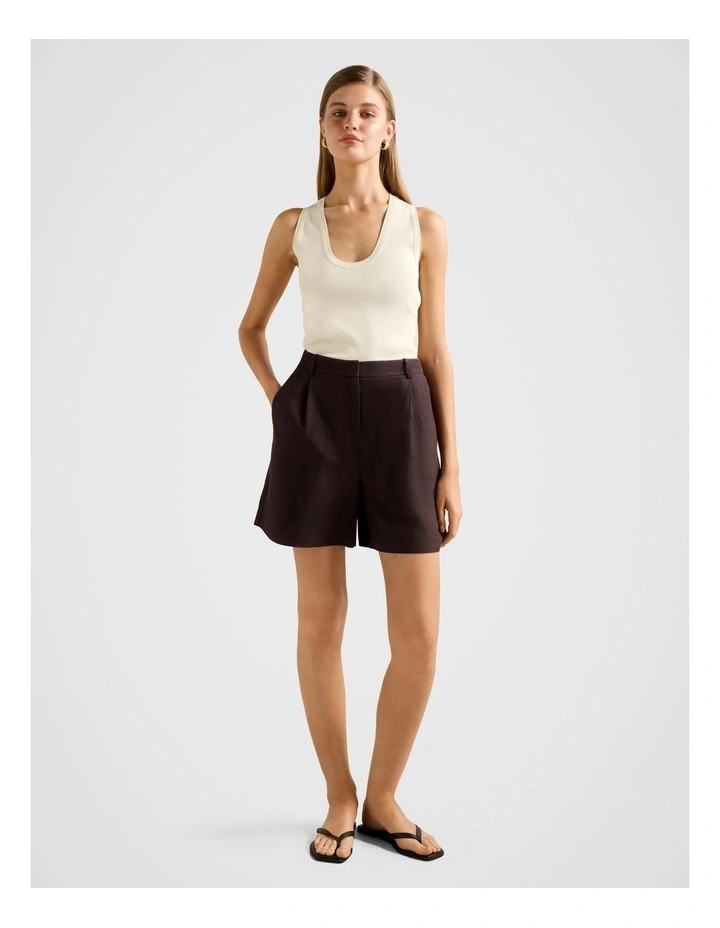 Salome Bermuda Shorts in Chocolate image 5