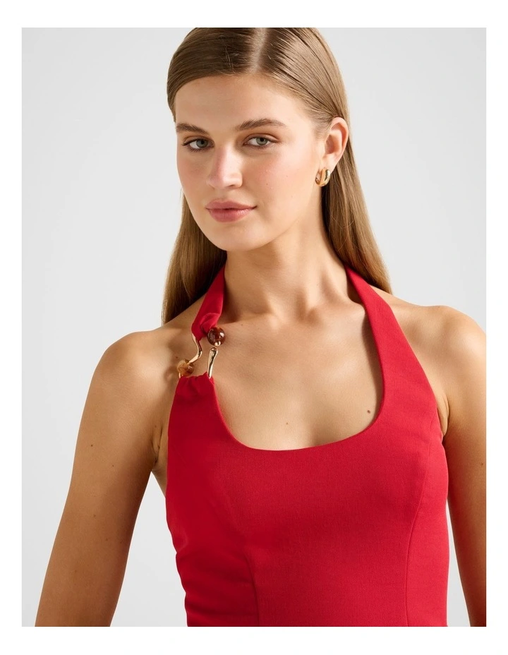 Dina Hardware Detail Top in Red image 4