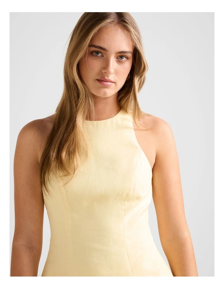 Liliana Linen Top in Yellow image 4