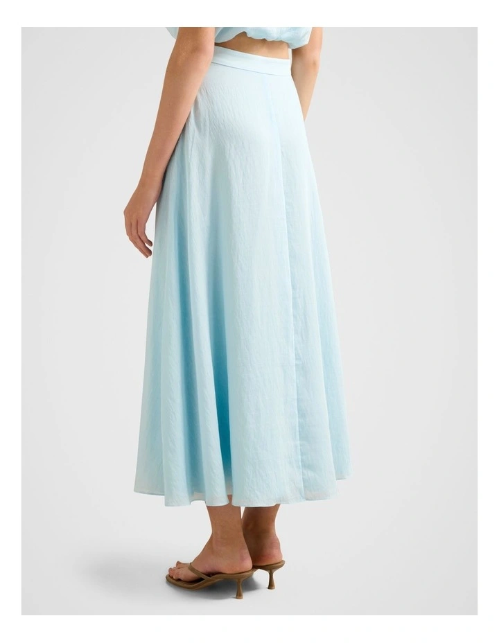 Maisie Circle Midi Skirt in Blue image 2