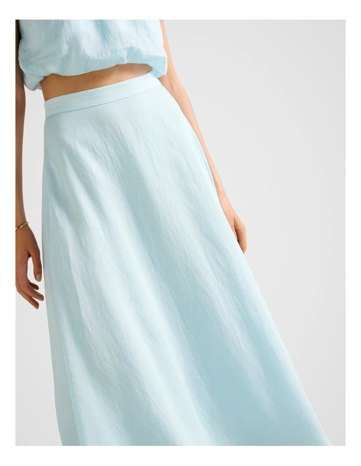 Maisie Circle Midi Skirt in Blue image 4