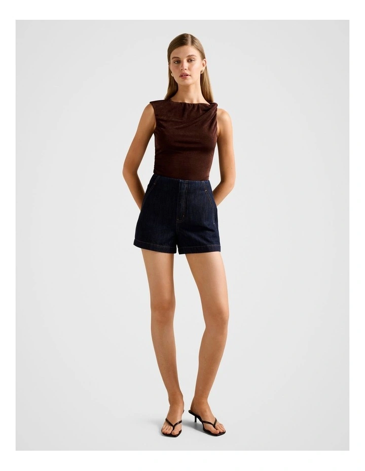 Lottie Knot Top in Brown image 5