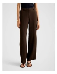 Dahlia Straight Leg Pants in Brown