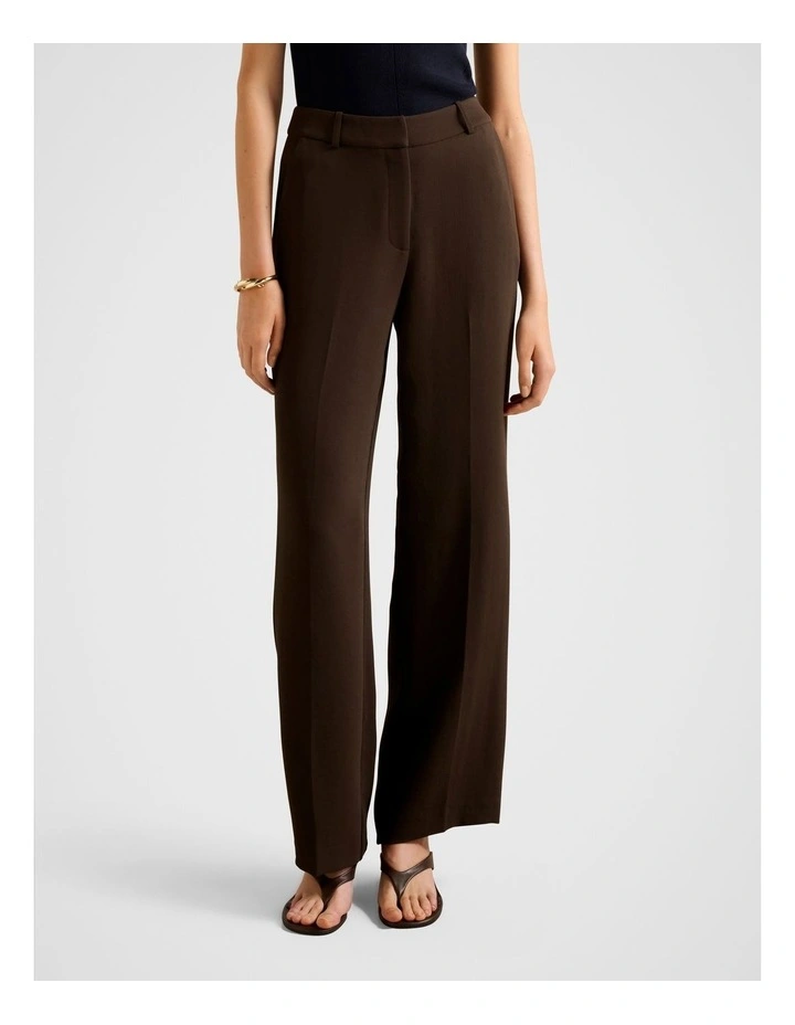 Dahlia Straight Leg Pants in Brown image 1