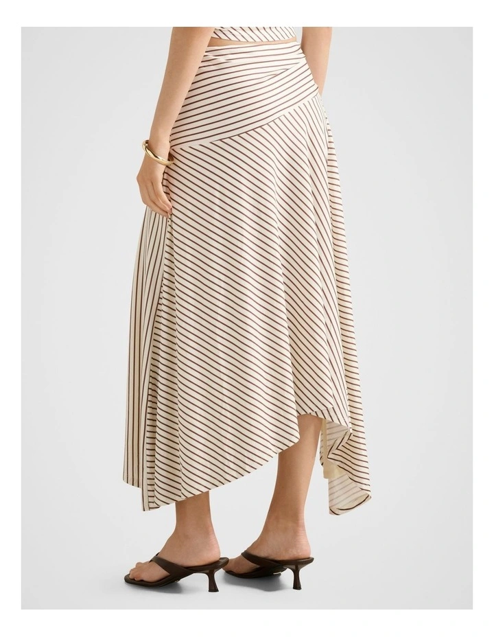 Ariel Godet Hanky Hem Skirt in Cream image 2