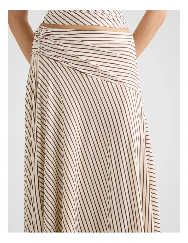 Ariel Godet Hanky Hem Skirt in Cream image 4