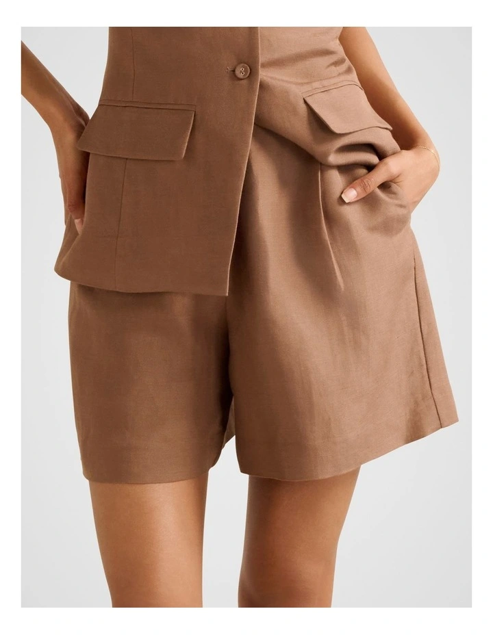 Salome Bermuda Shorts in Brown image 1