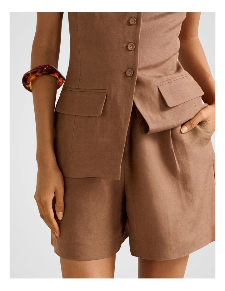 Salome Bermuda Shorts in Brown image 4