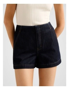 Anya Denim Shorts in Blue