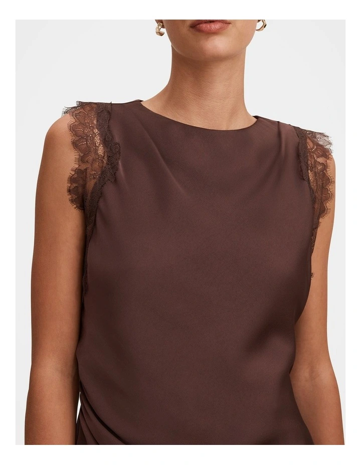Enola Lace Top in Brown image 4