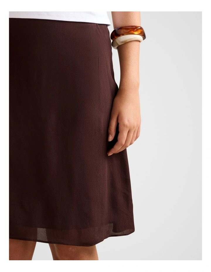 Vivi Mini Skirt in Chocolate image 4