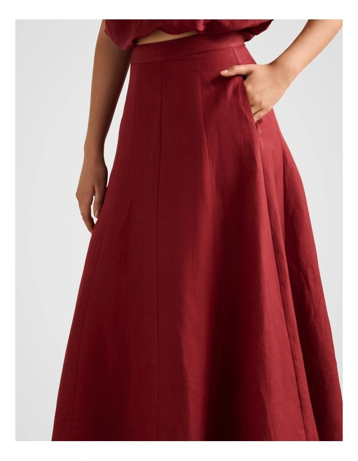 Georgina Godet Skirt in Red image 4