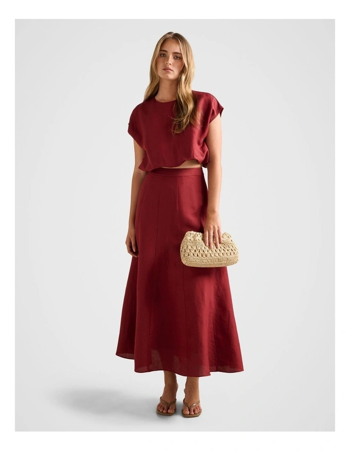Georgina Godet Skirt in Red image 5