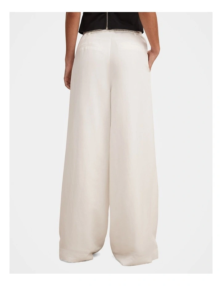 Myla Wide Leg Pants in White image 2