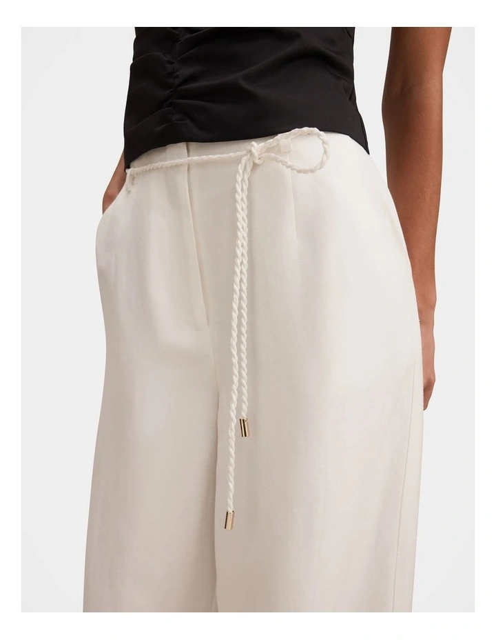 Myla Wide Leg Pants in White image 3